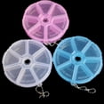 thumbnail image 3 of Miangastore Round 7 Days Pill Box Organizer for Medicine Travel Pill Case Container Weekly Holder (Pink), 3 of 5