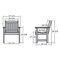 thumbnail image 4 of highwood Lehigh Synthetic Wood Garden Chair Weathered Acorn, 4 of 5