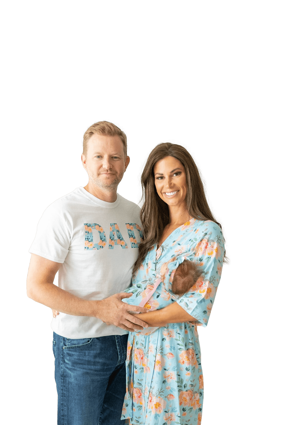 Baby Be Mine Maternity Nursing Delivery ROBE & Baby Girl SWADDLE