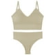thumbnail image 1 of Ropa interior de color sólido para mujer, bragas, conjuntos de bragas de yoga cómodos, traje a juego para mujer, 1 of 2