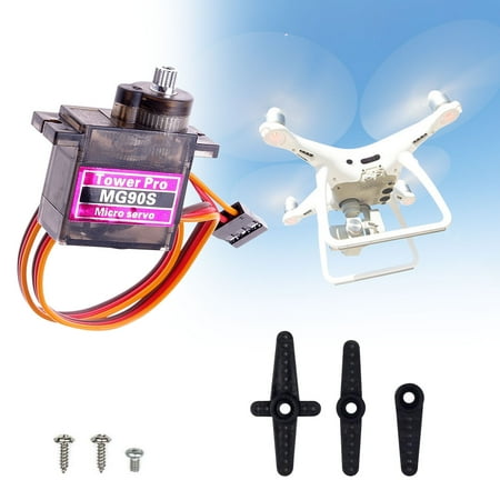 Mini Rc Servo - EEEKit MG90S Metal Gear, Micro 9g Mini Digital Servo Geared Motor for RC Helicopter Plane Boat Car
