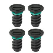 Unique Bargains 4pcs Black ABS Car Engine Oil Drain Plug Replacement for Mercedes-Benz C63 AMG S 2016 0029902017
