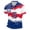 Red, variant on USA 2026 Soccer Cup Style Patriotic Polo Shirt for Men, Short Sleeve Quick-Dry Mesh Breathable Top with Stars & Stripes Graphic, Lightweight Sports Jersey, 1 PC Blue L