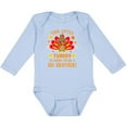 thumbnail image 3 of Inktastic This Little Turkey is Going to Be a Big Brother with Orange Text Boys Long Sleeve Baby Bodysuit, 3 of 5