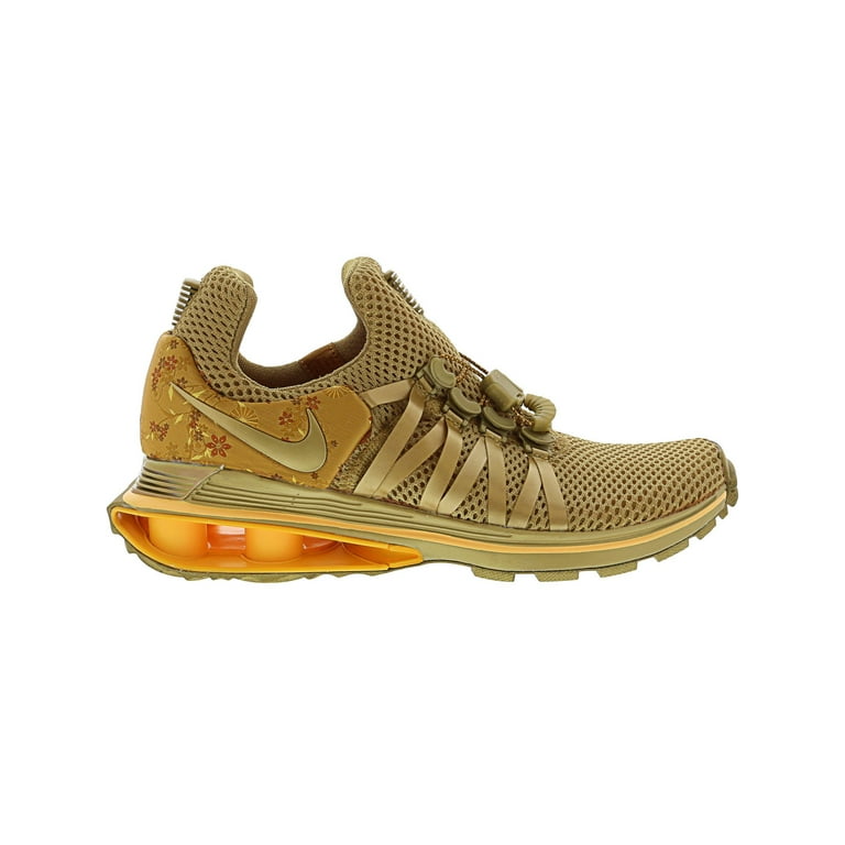 Abandono Hasta aquí mermelada Nike Shox Gravity Running Shoe - 8M - Metallic Gold / Metallic Gold -  Walmart.com