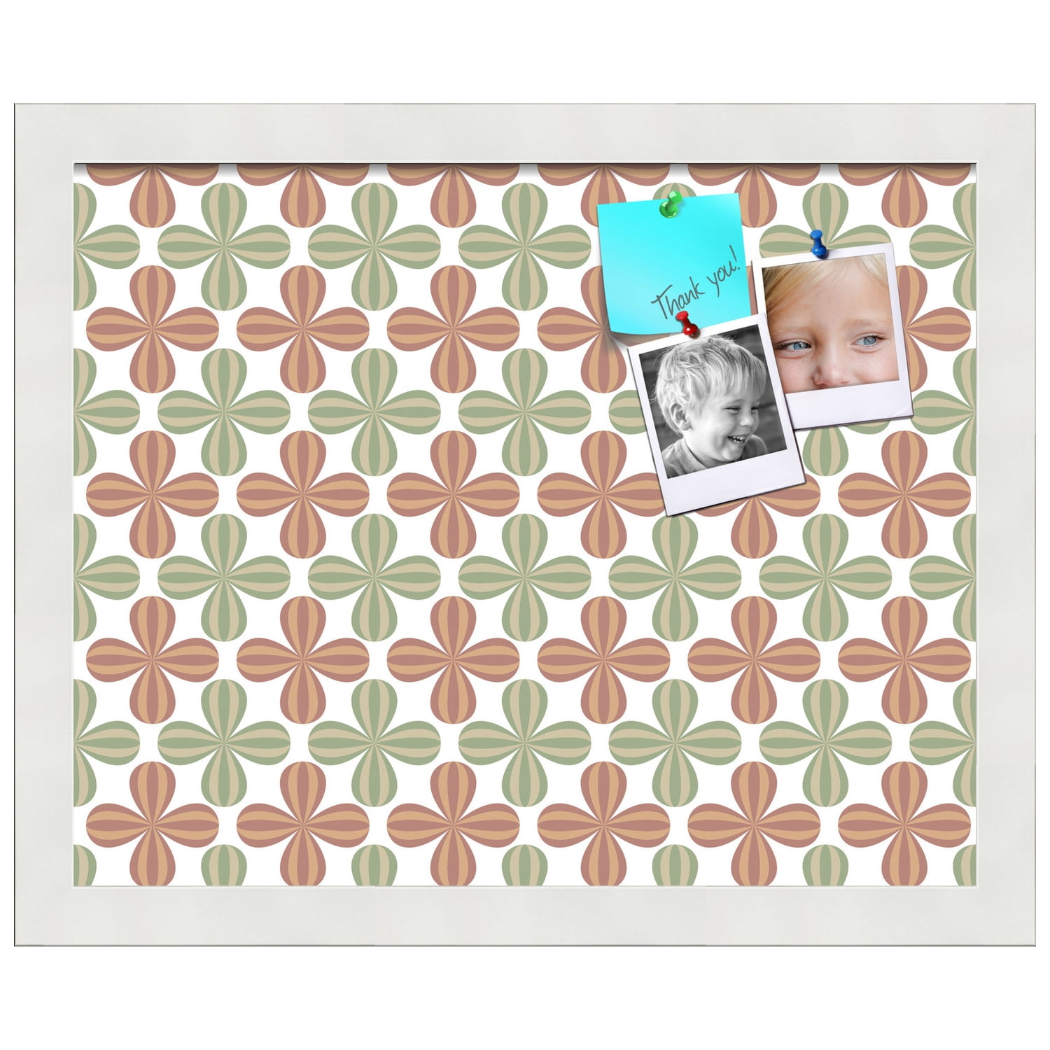 PinPix ArtToFrames 13x10 Custom Cork Bulletin Board    Poster Board Has a Fabric Style Canvas Finish, Framed in Satin White Frame (PinPix-558)
