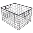 thumbnail image 3 of Nicehomfit Wire Firewood Holder Basket Metal Design for Fireplace and Outdoor Storage Use, 3 of 8