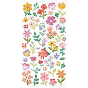 Hello Hobby Multicolor Flowers Designer Stickers, 44 Count