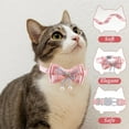 thumbnail image 5 of Uxgjfwu Adjustable Cat Collar with Bell Pink Lace Bow and Beads for Pets Kitten Safety and Fashion, 5 of 6