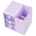 thumbnail image 4 of Qumonin Purple Desk Organizer Pen Pencil Holder Multi-Functional Stationary Cup, 4 of 6