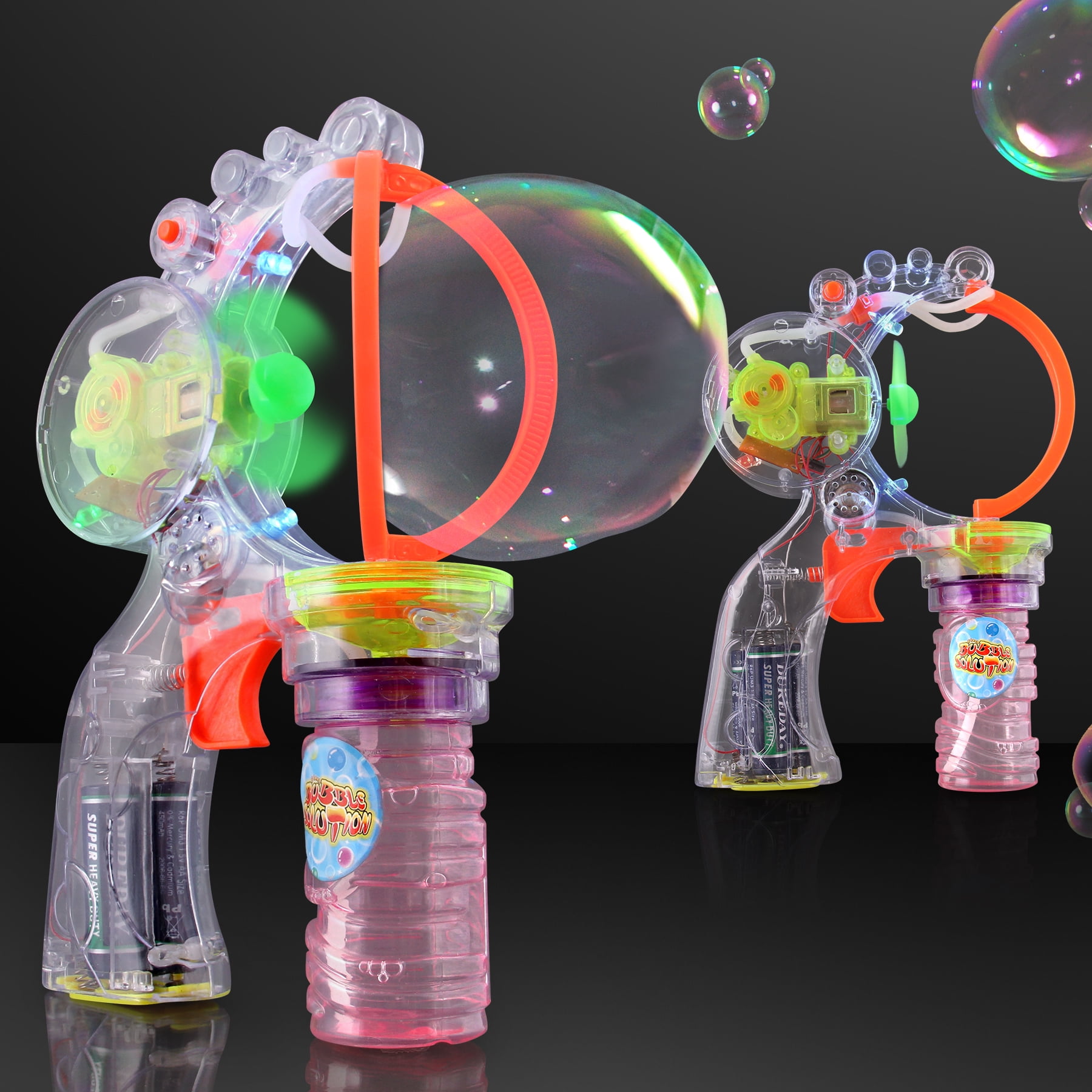 FlashingBlinkyLights Light Up LED Bubble Gun with Music