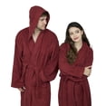 thumbnail image 3 of Women 100% Luxury Terry Cotton Hooded Shawl Bathrobe Toweling Spa, 3 of 9