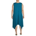 thumbnail image 3 of Terra & Sky Women’s Plus Size Shark Bite Dress, 3 of 5
