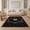 Black Gold Red, Pattern 3, variant on ODIKA 4'x6' Washable Area Rug Pet Friendly, Non-Shedding Record Records Vinyl Tessellation Featuring Melodic Player Dj for Bedroom, Reading Nook