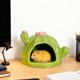 thumbnail image 1 of Hamster Casa Refugio de Cerámica con Comedero Decorativo para Animales Pequeños Casa Escondite Divertida Resistente Adecuada para Mascotas Decoración Verde, 1 of 8