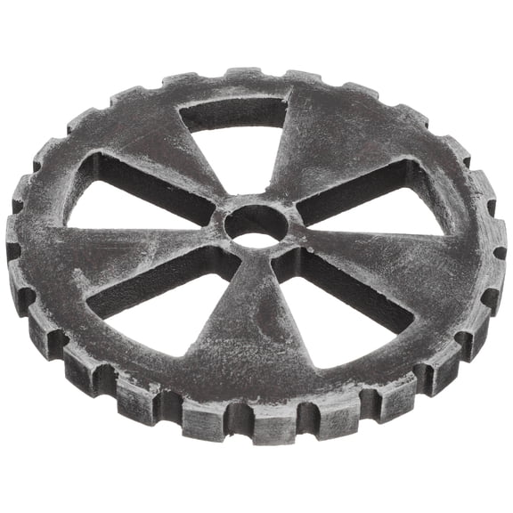 IDEANATEGRATE Vintage Style Black Wooden Gear Wall Ornament with Smooth Surface for Home and Office Decoration