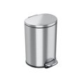 thumbnail image 2 of iTouchless SoftStep - Poubelle - Semi-Ronde - Couvercle Rabattable - 3 gal - Pédale - Acier Inoxydable - Acier Inoxydable, 2 of 5
