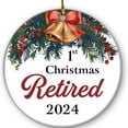 thumbnail image 2 of Adornos de Halloween, adornos navideños de jubilación, colgantes navideños de acrílico redondos, adornos religiosos colgantes para árbol de Navidad, adornos navideños para el hogar, adornos navideños, 2 of 7