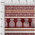 thumbnail image 2 of oneOone Cotton Jersey Maroon Fabric Asian Block Diy Clothing Quilting Fabric Print Fabric By Yard 58 Inch Wide, 2 of 4