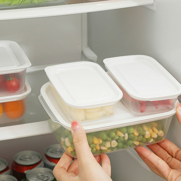 3 Pack Fridge Food Storage Container Set with Lids, Plastic Fresh