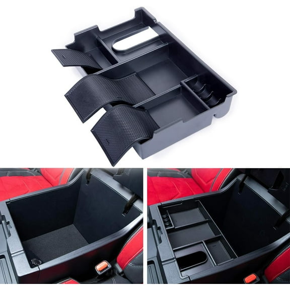 For Toyota Tundra 2014-2021 Center Console Armrest Storage Box Organizer Insert Tray