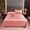 Coral Pink, variant on Comefolife Twin Satin Bed Sheet Set, 3 Pieces Bed Sheet Set with Silky Solid Color, 1 Flat Sheet, and 2 Pillowcase (Coral Pink, 66"x98.42")