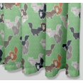 thumbnail image 5 of S4Sassy Green Cats Geometric Decorative Waterproof Printed Shower Curtain Roller Hooks Drapes-60 x 75 Inch, 5 of 6