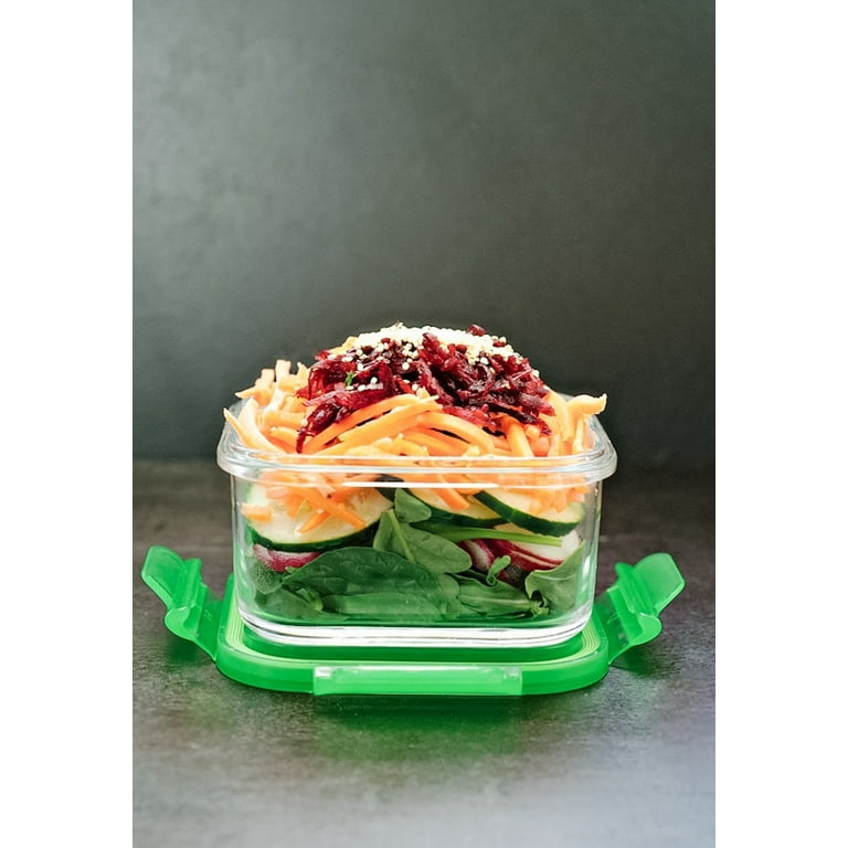 Wean Green Glass Lunch Cube Food Storage Containers - 16 oz
