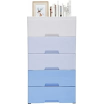 Miumaeov 5 Drawers Storage Cabinet Closet Dresser Cabinet for Home Office 45×30×84cm