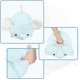 thumbnail image 4 of Almohada de peluche con forma de elefante HUOGUO, 40 cm, azul, 4 of 5