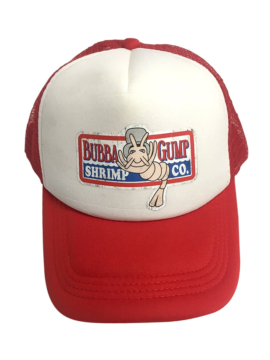 Bubba Gump Shrimp Co Forrest Gump Costume Embroidered Red Knit Cuff Beanie 