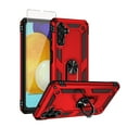 thumbnail image 1 of TASHHAR Samsung Galaxy A04S Case/A13 5G Case with Screen Protector and Magnetic Ring Kickstand Military Grade Double Layer Drop Protection Rugged Detachable for Galaxy A04S/A13 5G Phone - Red, 1 of 8