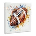 thumbnail image 4 of Stupell Industries Football Chromatic Splash Sports Painting Wrapped Canvas Art Print Wall Art, 17 x 17, 4 of 8