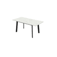 thumbnail image 6 of 47.4"-63.2" Extendable Dining Table,Faux Marble MDF Kitchen Table for 4-8, 6 of 11