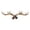 A-small, variant on Dwellin Vintage Deer Antlers Decor Wall Mounted Hooks Shabby Chic Coats Jackets Purses Clothes Hanger Key Jewellery Display Decorative Rack(A-Small 11.2" x 3.74")