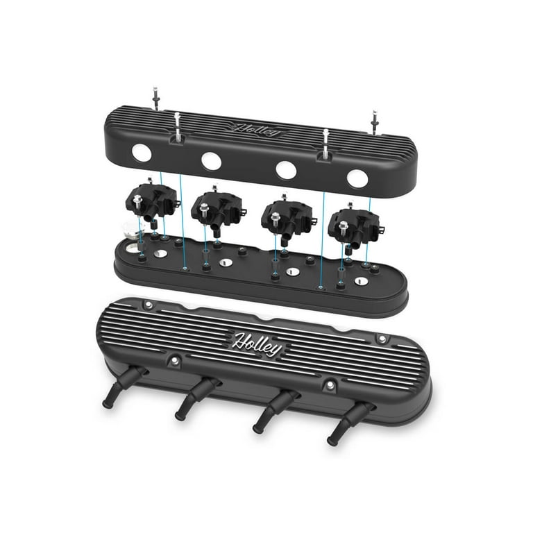Holley Valve Cover Set GM LS 2-Piece Design Holley Valve Cover Set GM LS 2-Piece Design