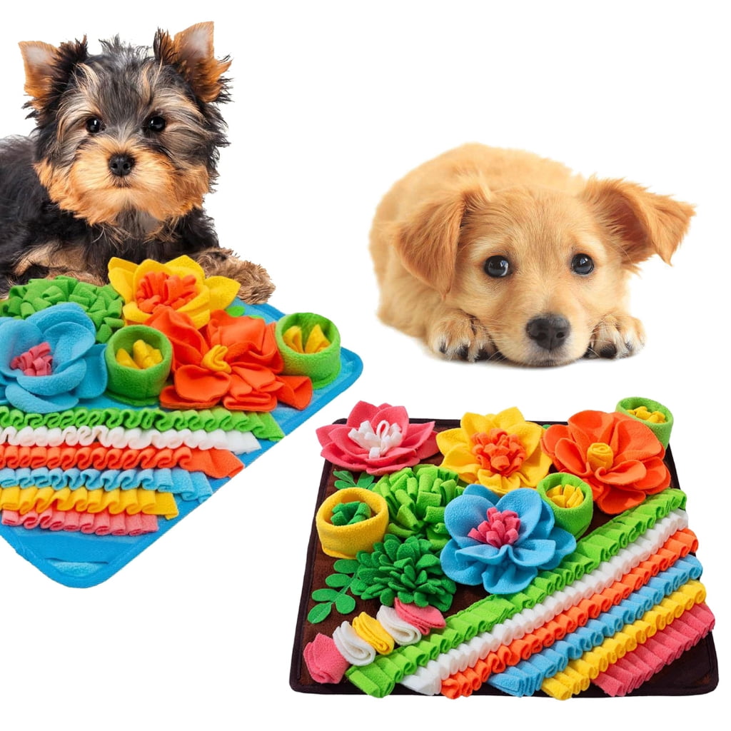 Geemin Interaction Dog Sniffing Pad for Mental Stimulation and Enrichment Washable Dog Snuffle Mat for Various Size Breeds