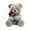 B, variant on EARKITY Valentine's Day Gift Plush Toy Rose Bear Cuddly Doll Doll Girl Doll