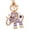 Purple, variant on Naierhg 2Pcs Bling Rhinestone Elephant Keychain Key Ring Handbag Charm Pendant Gift
