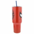 thumbnail image 3 of Spider-Man Mask and Logo Stainless Steel 40 oz Tumbler w/ Lid  and Straw, 3 of 3