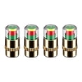 thumbnail image 1 of 4Pcs Car Tire Pressure Monitor Valve Stem Caps, 2.4 Bar 36Psi Car Tire Pressure Monitor Valve Stem Caps with 3-Color Eye Alert, Easy To Read Sensor Indicator Tire Valve Cap for Car, 1 of 9