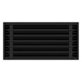 thumbnail image 2 of BUILDMART - 24x12 Modern AC Vent Cover - Decorative Black Aluminum Air Vent - Standard Linear Slot Diffuser - Heating and Cooling Register Grille for Ceiling, Walls & Floors - Texas Buildmart, 2 of 8