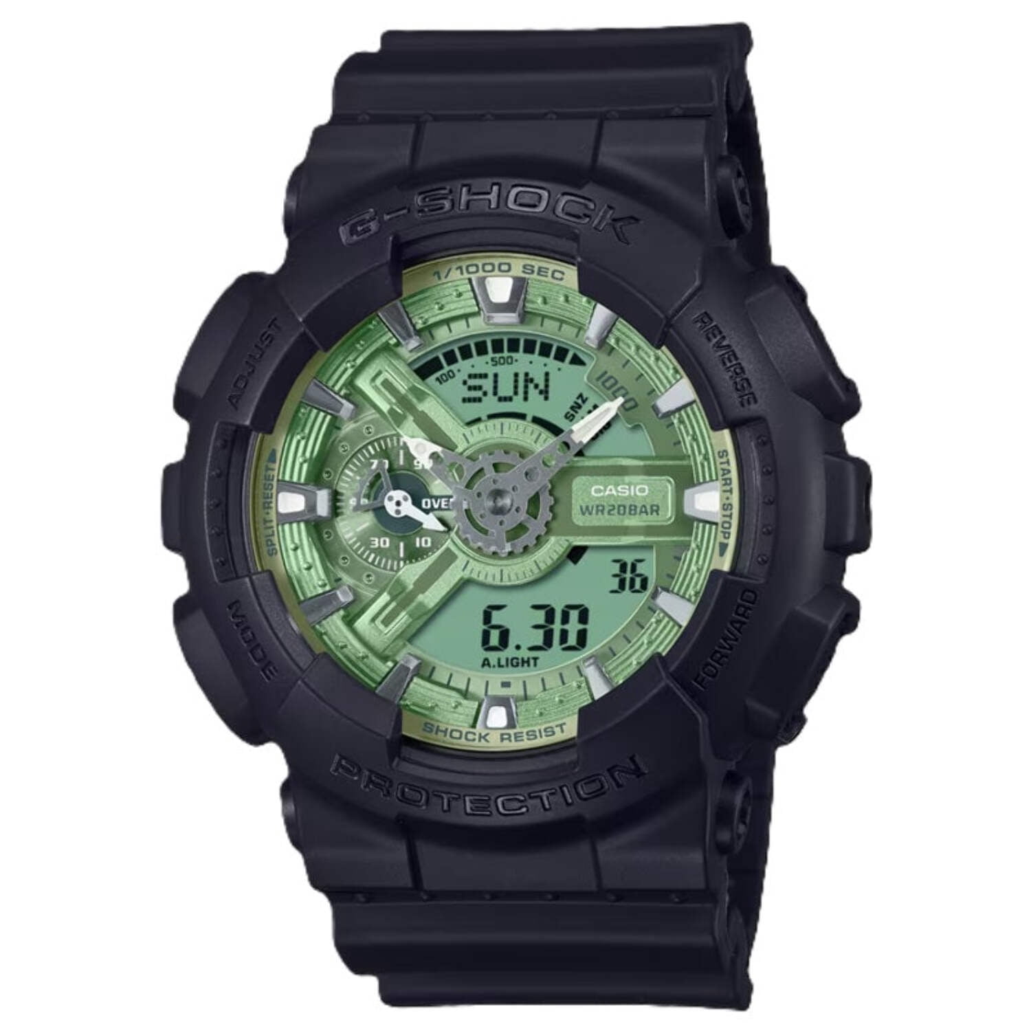 G-Shock Classic Green Zebra Striped Mens Watch DW6900ZB-3CR