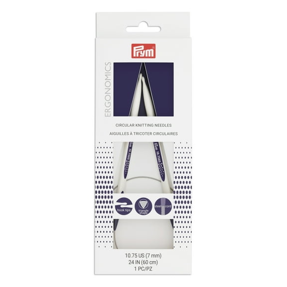 Prym Ergonomic 24" Circular Knitting Needles, US 10.75 (7mm)
