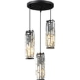 thumbnail image 1 of ZXNYH 3 Light Chrome Pendant Lighting Modern Pendant Light, Mini Crystal Chandeliers,Adjustable Pendant Light Fixture for Kitchen Island Dinning Room Bedroom (Chrome 3-Light), 1 of 7