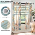 thumbnail image 3 of Yayeee Window Curtains Light Filtering 63"x52" Grommet Panel Pair Home Living Room Decor, Beige Rainbow Clouds, 3 of 7