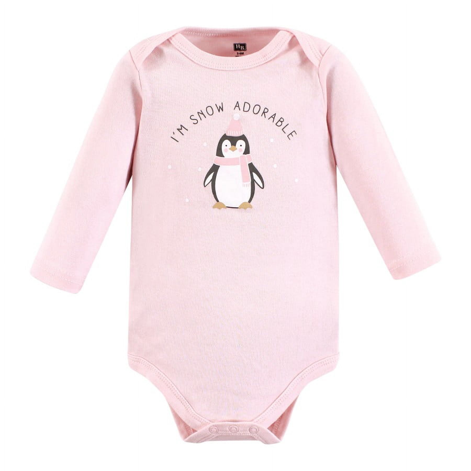 Hudson Baby Cotton Long-Sleeve Bodysuits, 5-Pack, Newborn- 24 Months