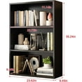 thumbnail image 4 of ALISENED 3 Tiers Open Shelf Bookcase, Stylish and Functional Bookshelf, Storage Organizer Shelving for Home, Office, Living Room and Bed Room, Black, 4 of 15
