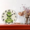 thumbnail image 2 of Silent Wall Clock Cute Frogs 10" Non-Ticking Battery Clock Rustic Retro Home Decorative for Living Room Kitchen Bathroom, 2 of 7