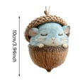 thumbnail image 4 of WKSCLPAI Christmas Forest Animal Acorn Ornaments, Cozy Cute Macron Color Animal-Theme Hanging Decorations, Xmas Tree Decor, Rustic Home Decor Holiday Accents, Holiday Gifts(4PCS, Non-repeating), 4 of 6